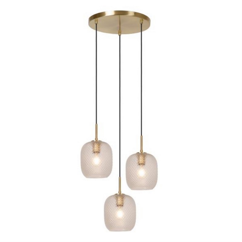 Lucide ALICENT Hanglamp Ø 35 cm 3xE27 Mat Goud / Messing - Afbeelding 6