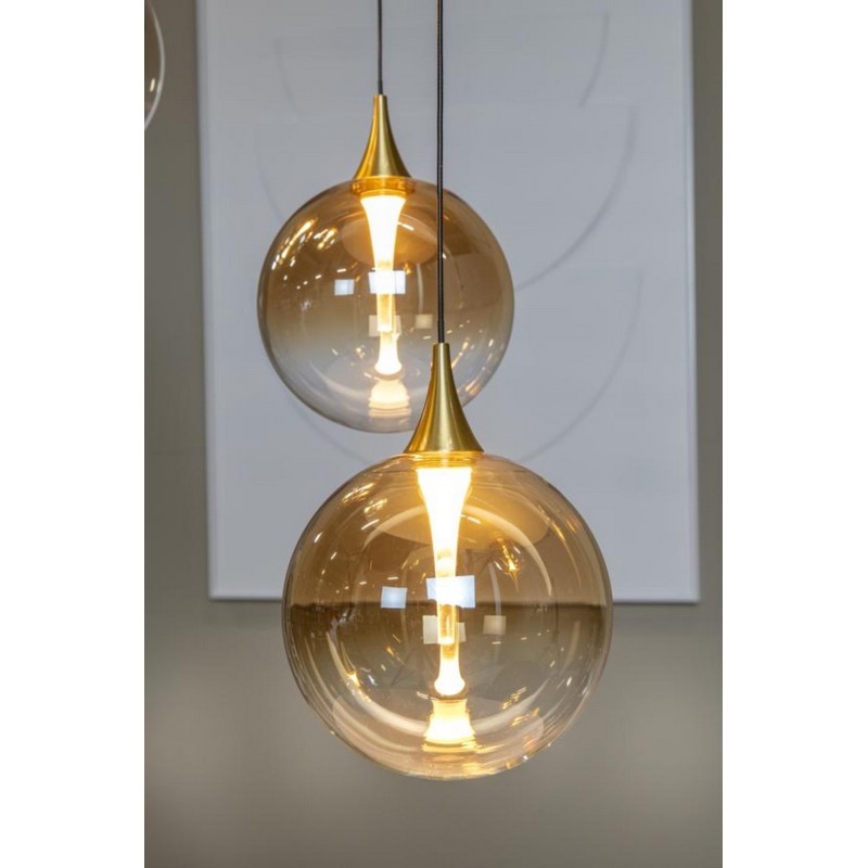 Lucide Premium GISELA Hanglamp Ø 48 cm LED Dimb. 5×3,8W 2700K Amber - Afbeelding 8
