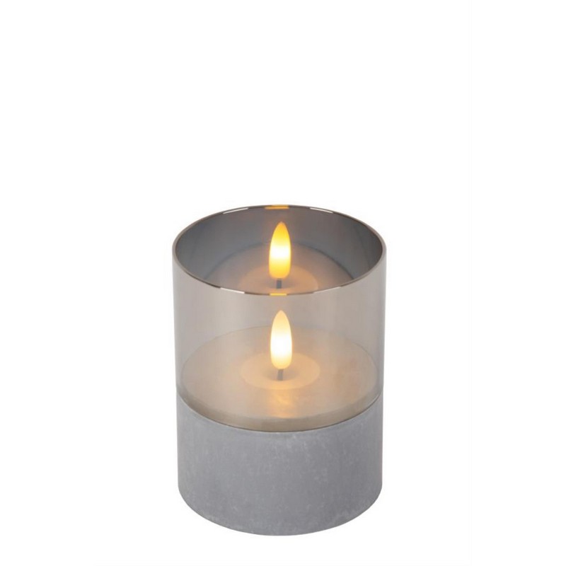 Lucide VELAS Tafellamp Batterijen Ø 8 cm LED 3×0,2W 2700K Fumé Set van 3 - Afbeelding 2