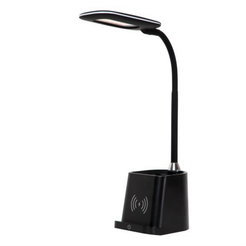 Lucide PENNY Bureaulamp LED Dimb. 1×4,7W 3000K Met draadloze oplader Zwart - Afbeelding 6