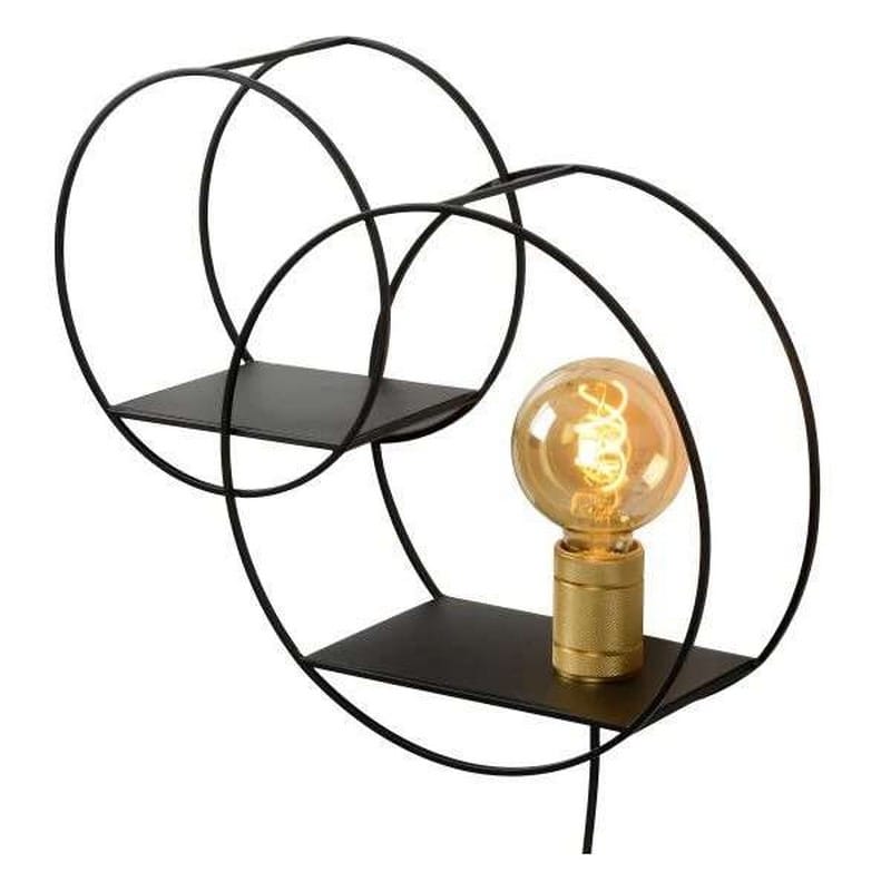 Lucide CIRCLE Wandlamp E27 Goud/Zwart - Afbeelding 4