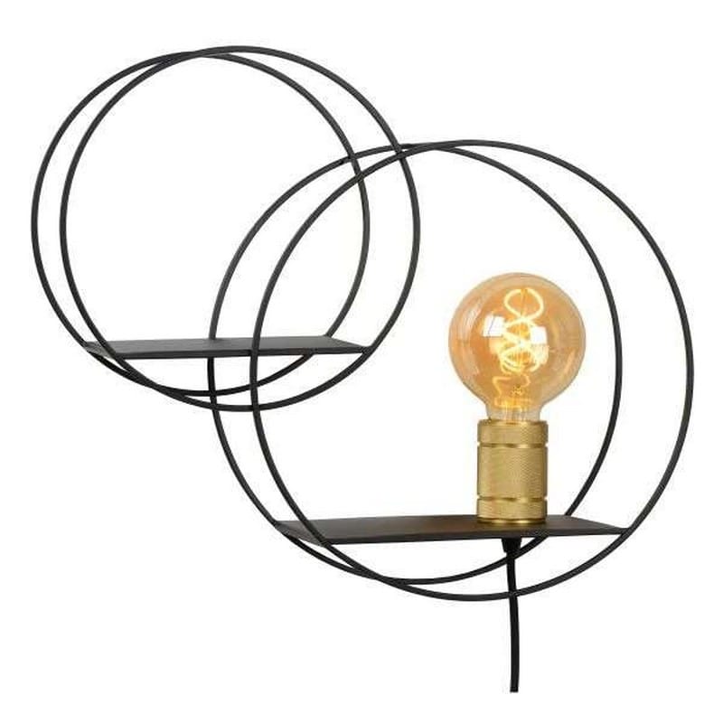 Lucide CIRCLE Wandlamp E27 Goud/Zwart - Afbeelding 5