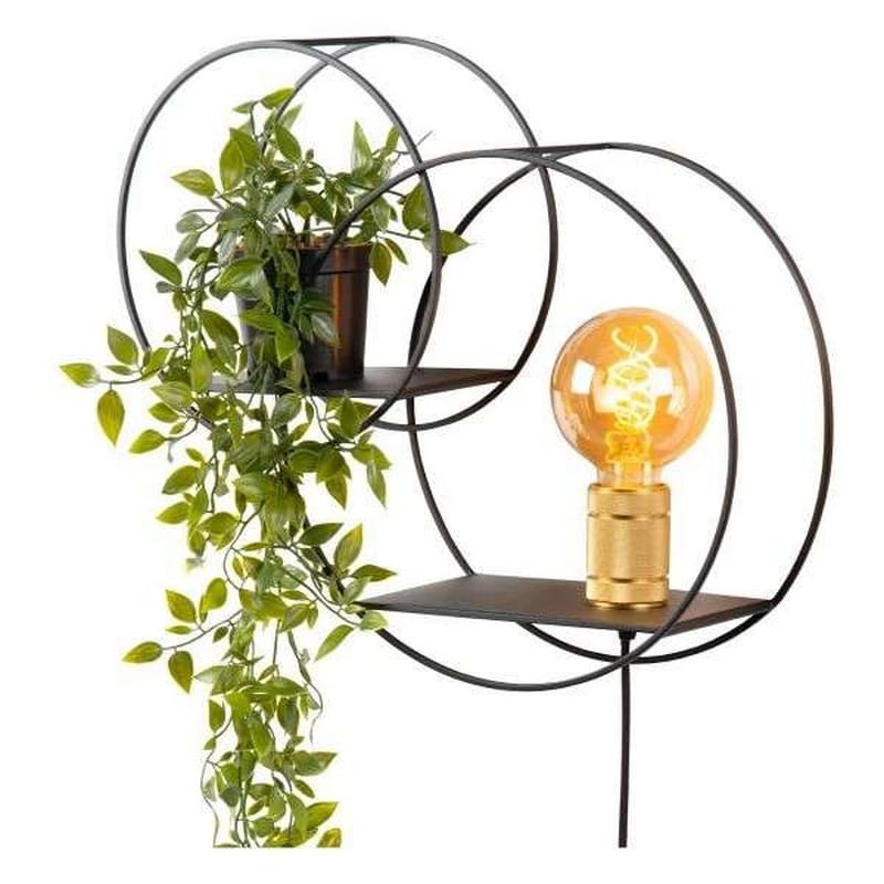 Lucide CIRCLE Wandlamp E27 Goud/Zwart - Afbeelding 6