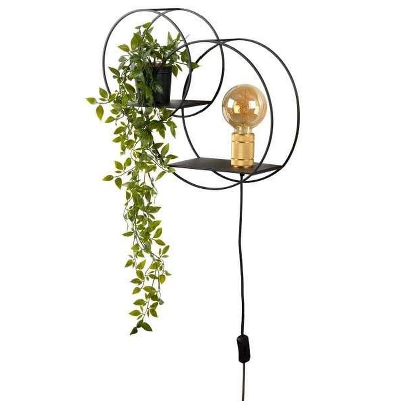 Lucide CIRCLE Wandlamp E27 Goud/Zwart - Afbeelding 3
