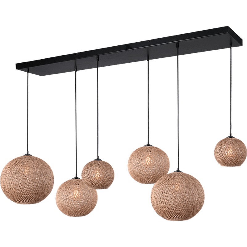 HL CORDA 6-L mat zwart 130X25CM - Afbeelding 2