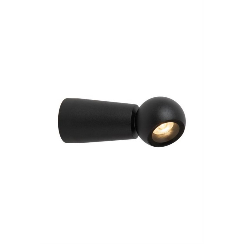 Lucide IPSOS Wandlamp Badkamer LED 1x6W 2700K IP54 Zwart - Afbeelding 6