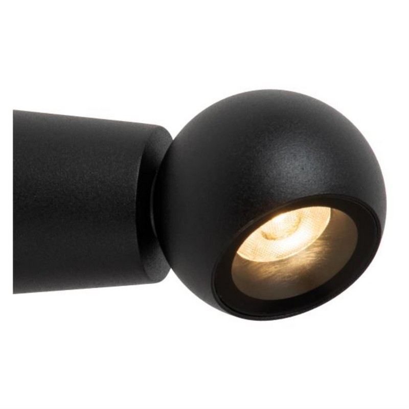 Lucide IPSOS Wandlamp Badkamer LED 1x6W 2700K IP54 Zwart - Afbeelding 3
