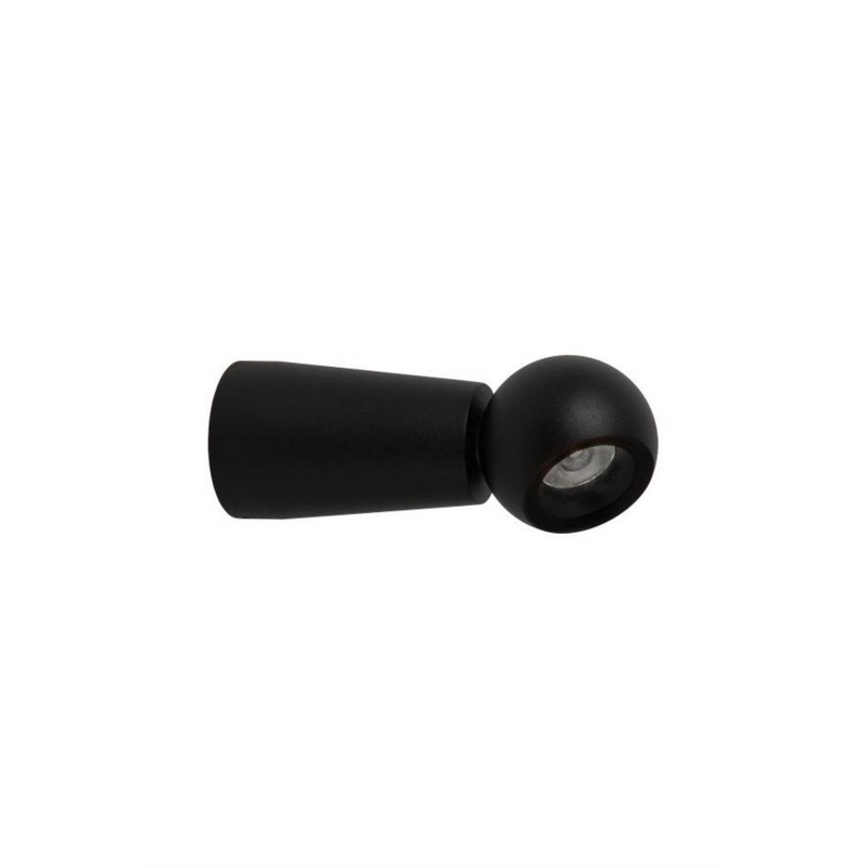 Lucide IPSOS Wandlamp Badkamer LED 1x6W 2700K IP54 Zwart - Afbeelding 2