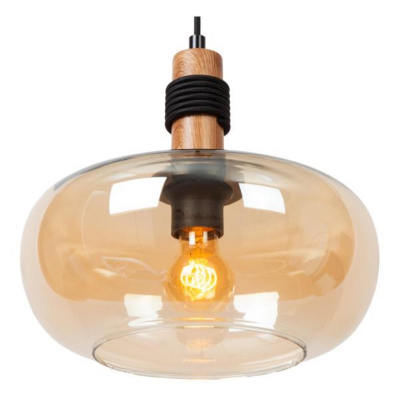 Lucide ILONA Hanglamp Ø 30 cm 1xE27 Amber - Afbeelding 3