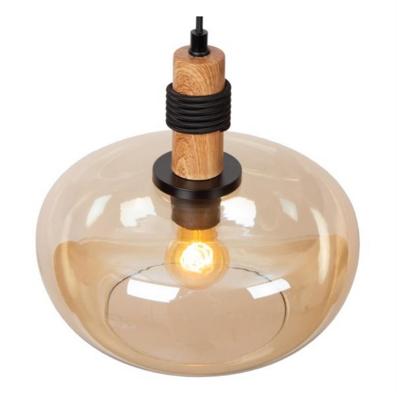 Lucide ILONA Hanglamp Ø 30 cm 1xE27 Amber - Afbeelding 4