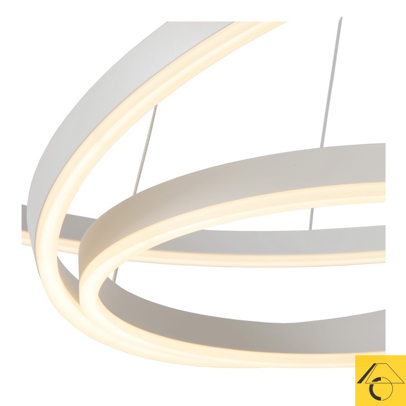 Lucide TRINITI Hanglamp LED Dimb. 1x32W 3000K Wit - Afbeelding 5