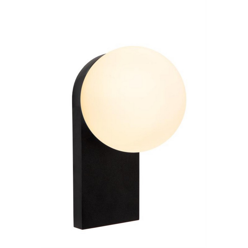 Lucide TASSA Wandlamp Badkamer LED Dim to warm 1x10W 1800K/3000K IP44 Zwart - Afbeelding 4