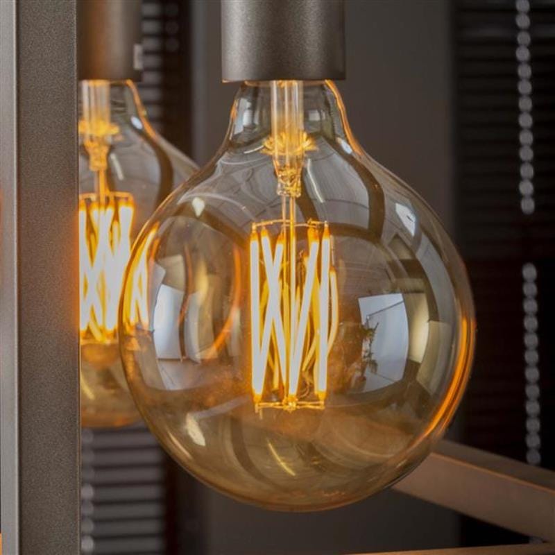 StoerLights Lichtbron LED filament bol Ø12,5 6W/E27 Amber - Afbeelding 2