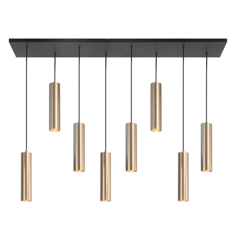 Highlight Hanglamp voor boven eettafel H567638 Perugia L=115cm 8xGU10 Goud/Zwart - Afbeelding 2