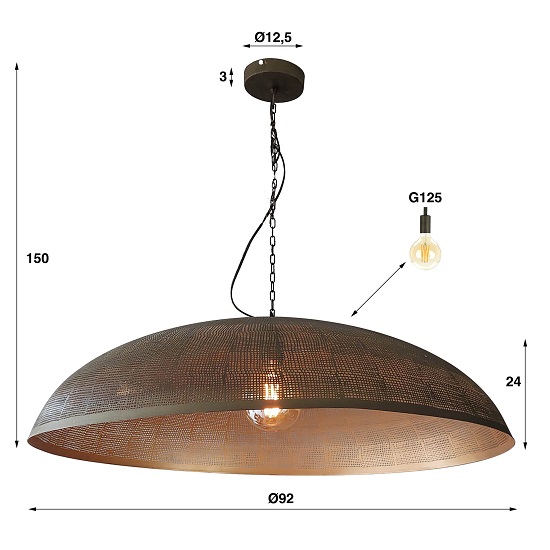 Hanglamp groot industrieel - Afbeelding 5