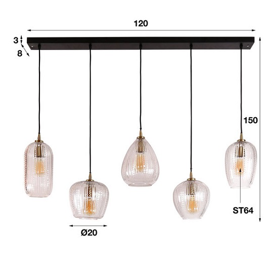 Hanglamp sfeer glas helder - Afbeelding 6