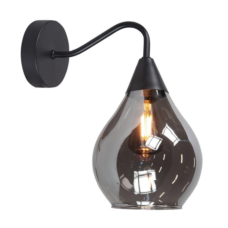 Highlight Led Wandlamp W385901 Cambio E14 Zwart Smoke Glas - Afbeelding 2